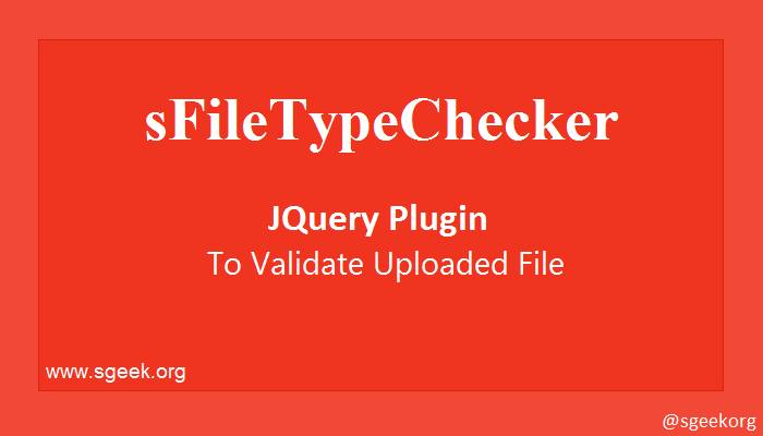 sFileTypeChecker - JQuery Plugin