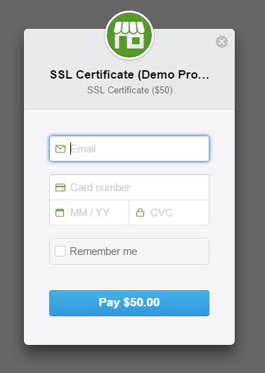 Stripe Checkout Form Sgeek