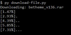 Download File using Python Output