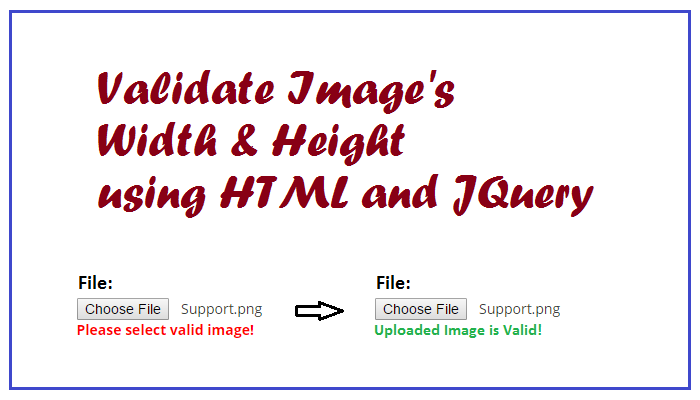 Validate an Image Width And Height